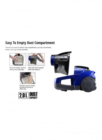Megacyclone Vacuum Cleaner 2 l 1600 W MC-CL561 Blue