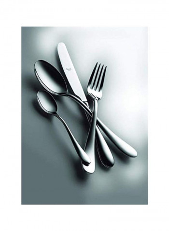 Pack Of 5 Stainless Steel Flatware Set Silver