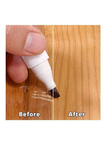 4-Piece Wood Furniture And Floor Repair Markers Brown/Black