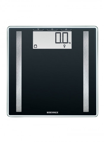 Digital Personal Bathroom Scales Black 31x2.1x31centimeter