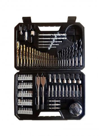 Set Of 103 Pro Mixed Drill Bit Set With Case Gold/Silver/Black