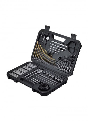 Set Of 103 Pro Mixed Drill Bit Set With Case Gold/Silver/Black