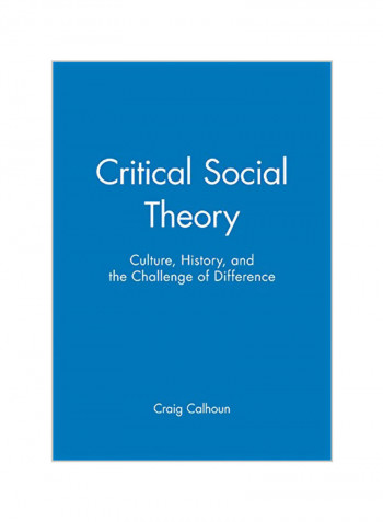 Critical Social Theory: Culture, History, and the Challenge of Difference Paperback