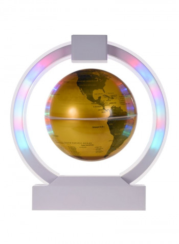 Magnetic Levitation Floating Globe With LED Color Light White/Gold/Black