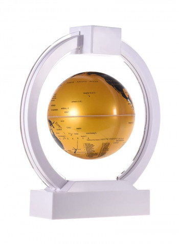 Magnetic Levitation Floating Globe With LED Color Light White/Gold/Black