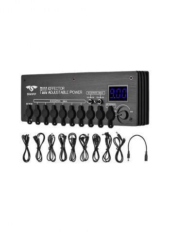 Mini Guitar Power Supply Station With Power Cables Power Adapter