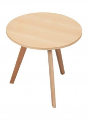 Round Tea Table Brown