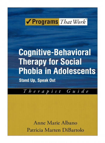 Cognitive-Behavioral Therapy For Social Phobia In Adolescents Paperback