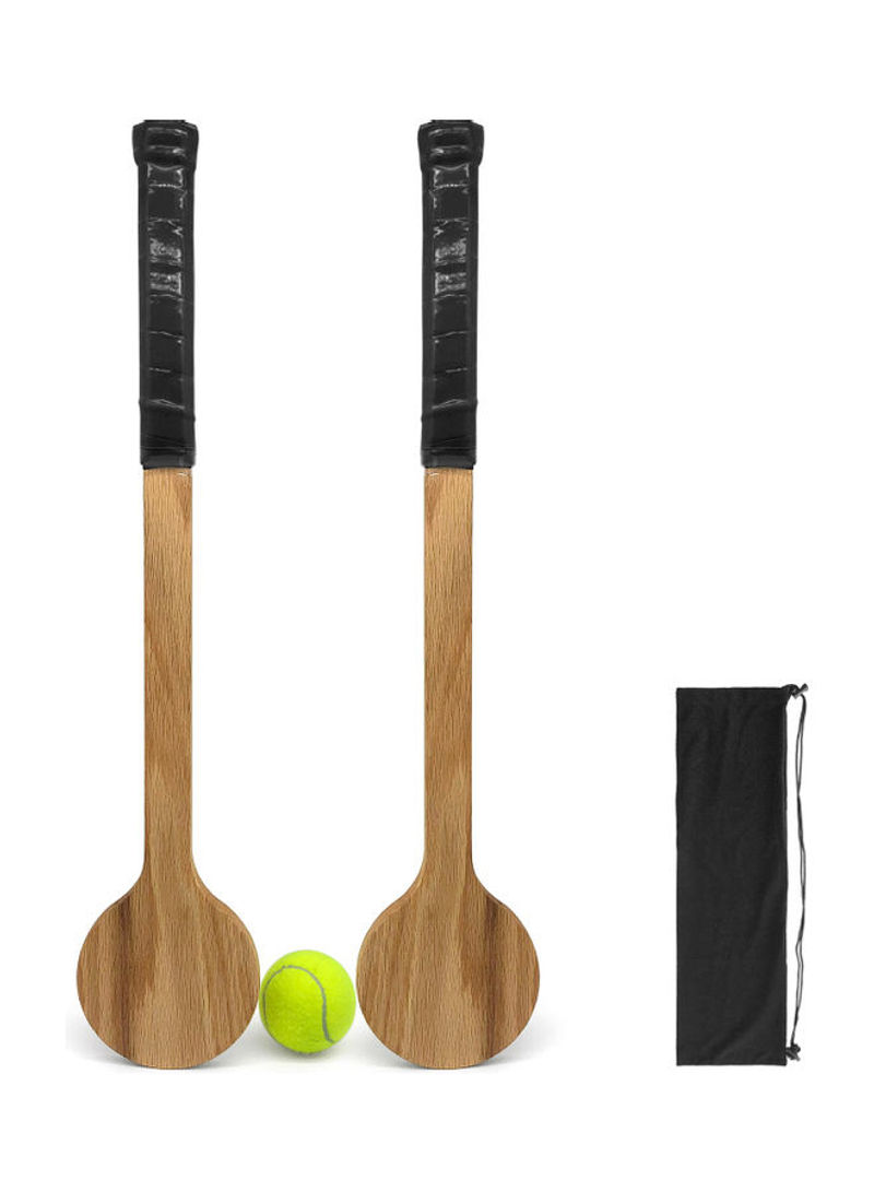 2-Piece Tennis Wooden Spoon Racket