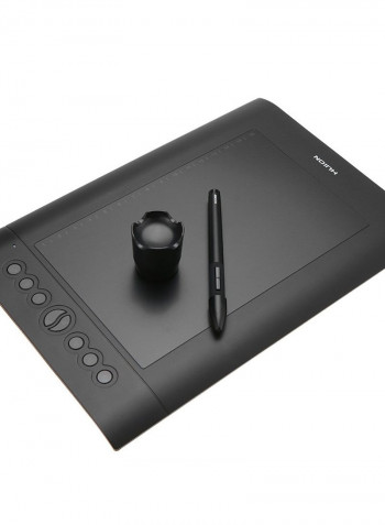 H610 PRO V2 Digital Handwriting Drawing Board with Battery-free Pen 35.3 * 24.5 * 1cm Black