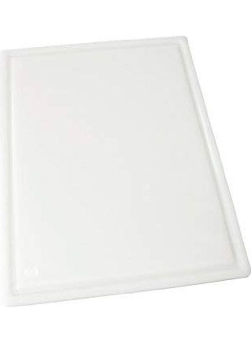 Grooved Cutting Board White