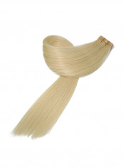 20-Piece Straight Remy Tape In Human Hair Extension Blonde 18inch
