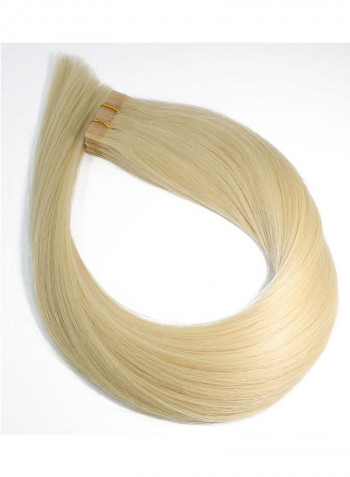 20-Piece Straight Remy Tape In Human Hair Extension Blonde 18inch