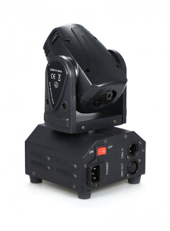 Moving Head Sound Activated Color Changing Beam Light Black