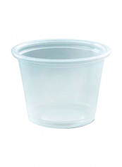 2500-Piece Plastic Cup Set Clear 1.2x1.3inch