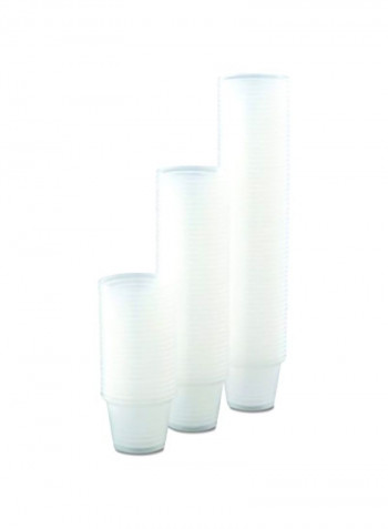 2500-Piece Plastic Cup Set Clear 1.2x1.3inch