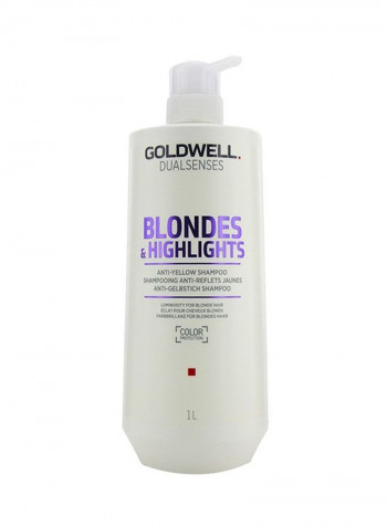 Dual Senses Blondes And Highlights Anti Yellow Shampoo 1000ml
