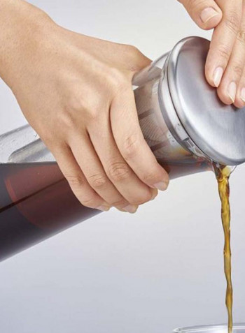 8-Cup Cold Brew Coffee Maker Jug 1000ML 1000 ml 10HSV Clear/Silver