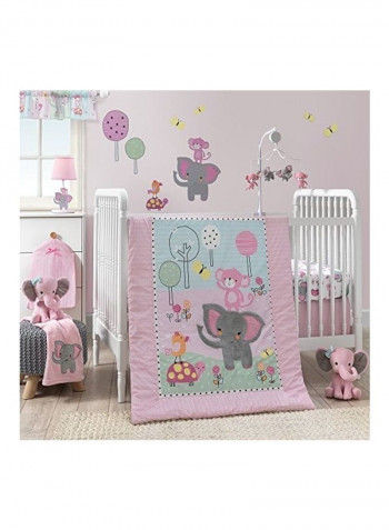 3-Piece Twinkle Toes Jungle Elephant Bedding Set