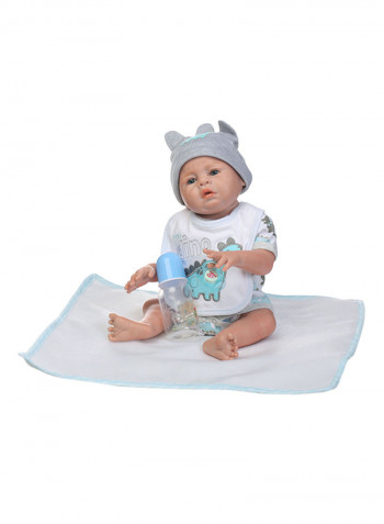 Reborn Baby Doll With Plush Toy 20inch