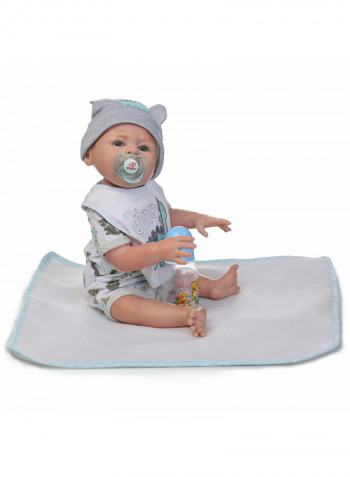 Reborn Baby Doll With Plush Toy 20inch