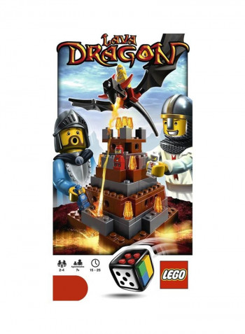 136-Piece Lava Dragon Game Set 3838 14.4x6.7x27.2cm