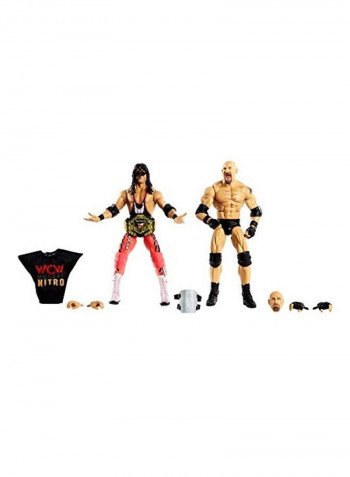 Goldberg Vs Bret Hit Man Hart Elite Collection Action Figure Set