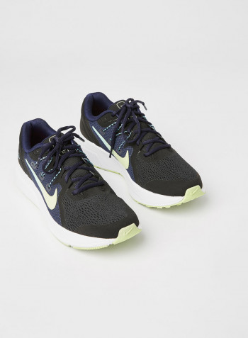 Lace-Up Comfortable Stylish Sports Shoes Black/White