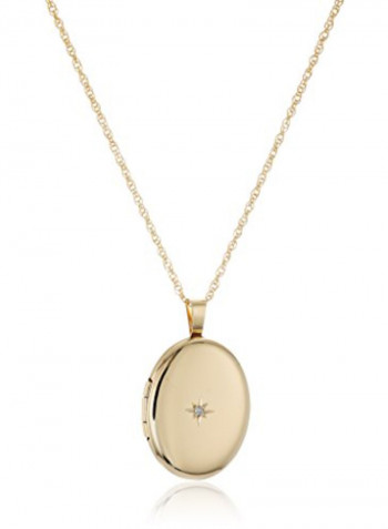 14 Karat Gold-Filled Polished Oval Pendant