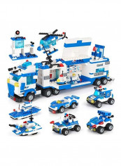 1338-Piece City Police Station And Mobile Command Center Building Set
