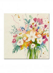 Dream Bouquet Canvas Wall Art Multicolour 18 x 18inch