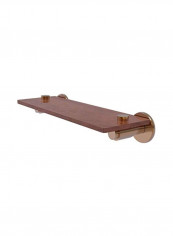 Tribecca Collection Wooden Shelf Brown/Gold 16inch