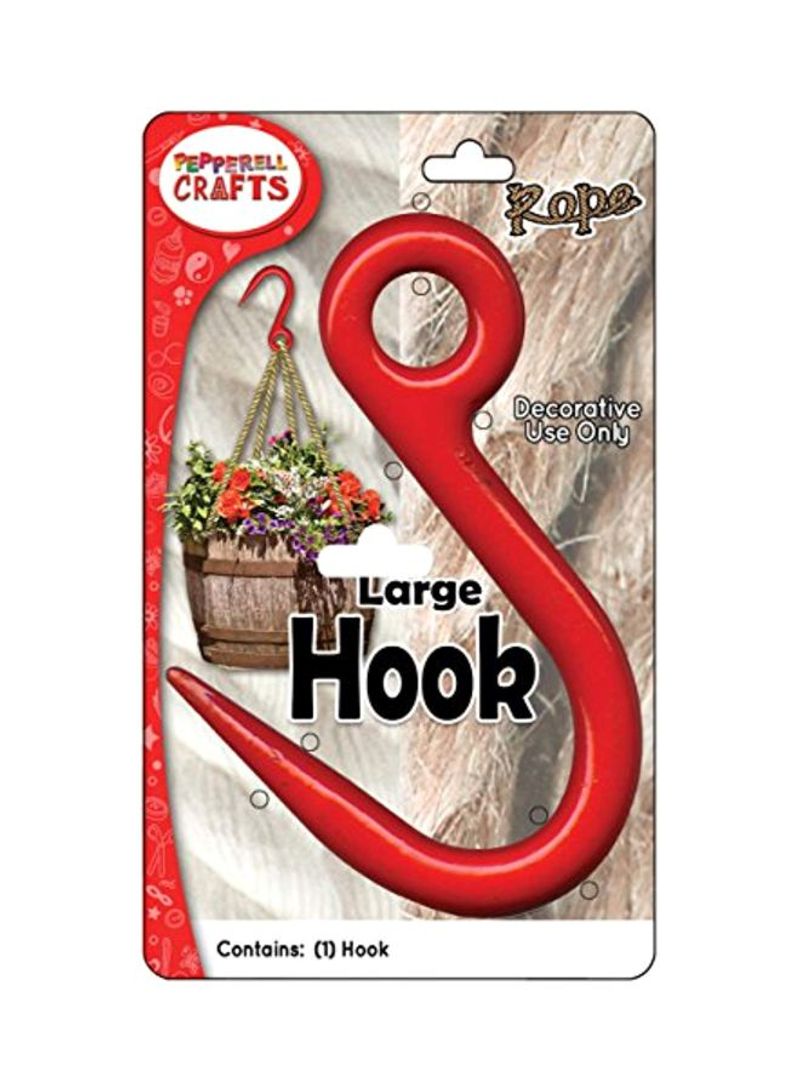 Decorative Rope Hook Red 5x8.2x0.7inch
