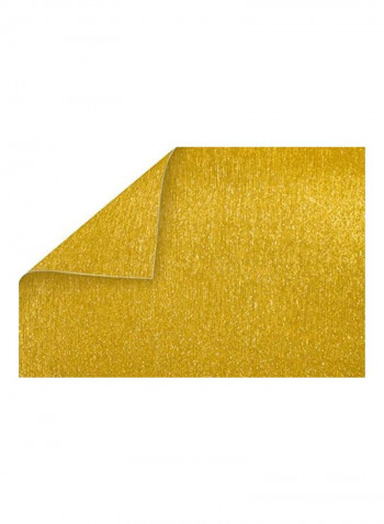 15-Piece Double-Sided Brushed Metal Cardstock Paper Yellow Gold