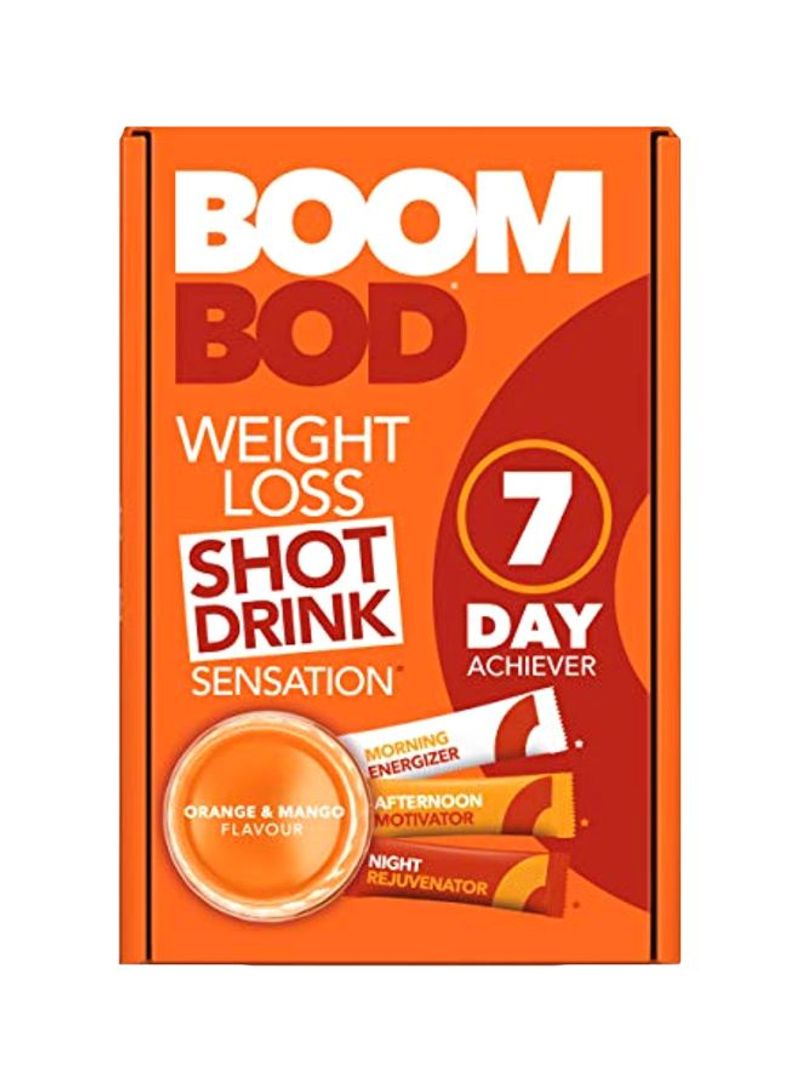 Pack Of 21 Weight Loss Shot Drink Orange And Mango Flavor
