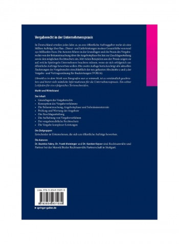 Vergaberecht In Der Unternehmenspraxis Paperback 2