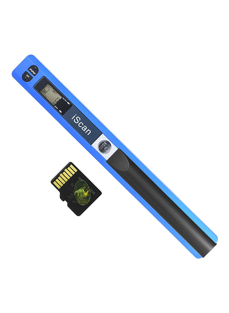 Handheld Wand Wireless Scanner Blue/Black