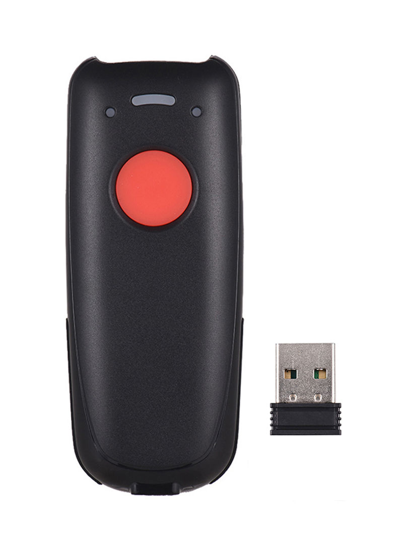 Mini Wired/Wireless Barcode Scanner Black