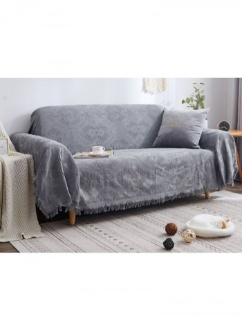 European Style Sofa Slipcover Grey 180 x 260centimeter