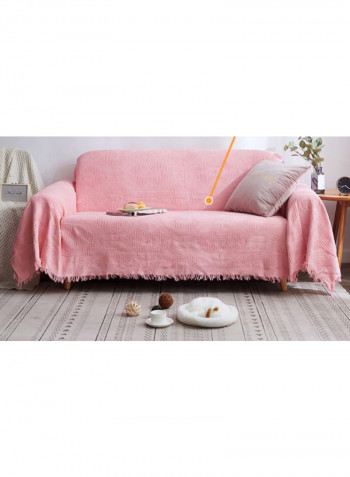 European Style Sofa Slipcover Pink 180 x 260centimeter