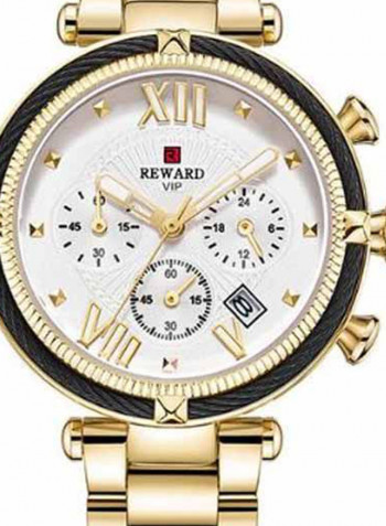 Women's Stainless Steel Chronograph Watch 8519