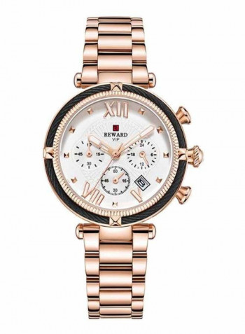 Women's Stainless Steel Chronograph Watch 8521