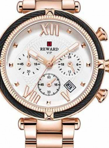 Women's Stainless Steel Chronograph Watch 8521