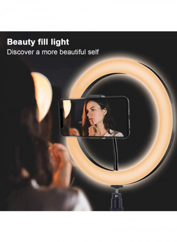 LED Photography Ring Light With Accessories 53.3x45.3x3cm White/Black/orange