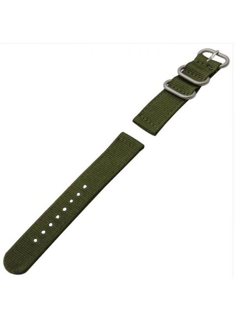 Lg G Watch R W110 Premium Nylon Soft Smart Watch Band Strap Army Green