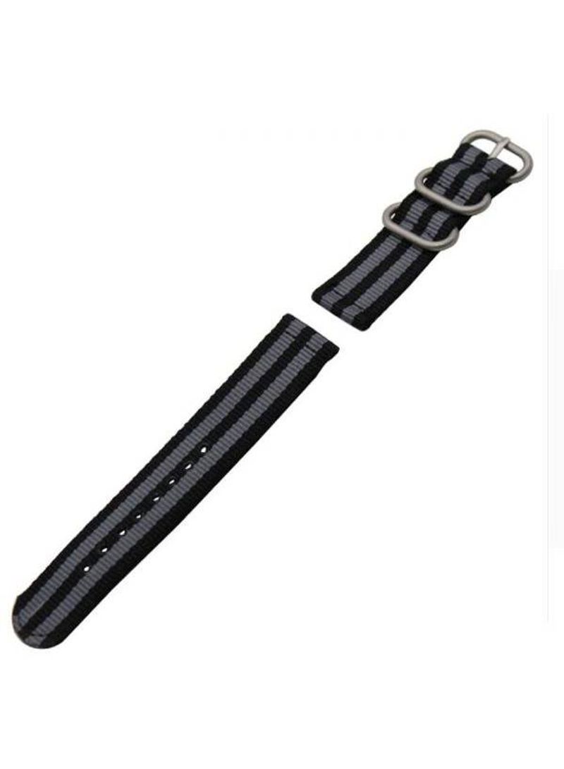 Lg G Watch R W110 Premium Nylon Soft Smart Watch Band Strap Grey