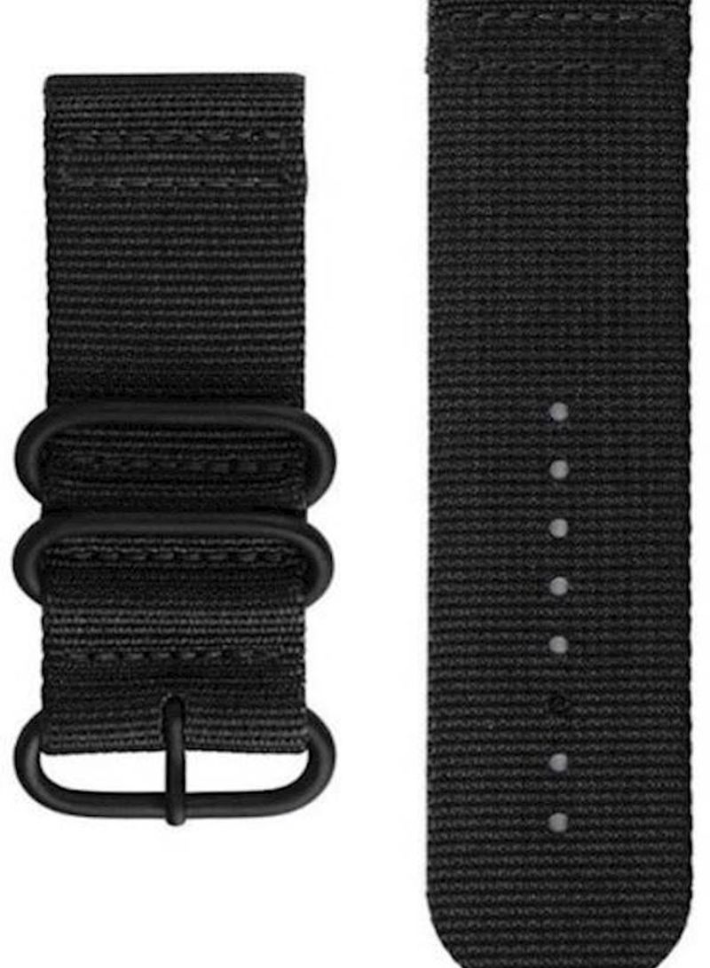 Lg Watch Style W270 Premium Nylon Soft Smart Watch Band Strap Black