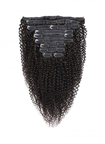 21-Piece Medium Length Hair Extension Black
