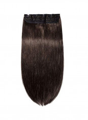 Clip In Remy Human Hair Extension Dark Brown 18inch
