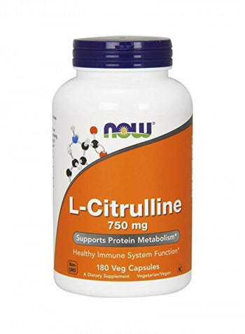 L-Citrulline 750 mg - 180 Veg Capsules